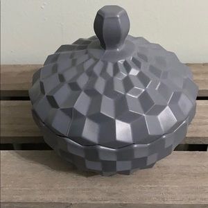 🎉host pick!🎉Antique glass trinket jar with lid.